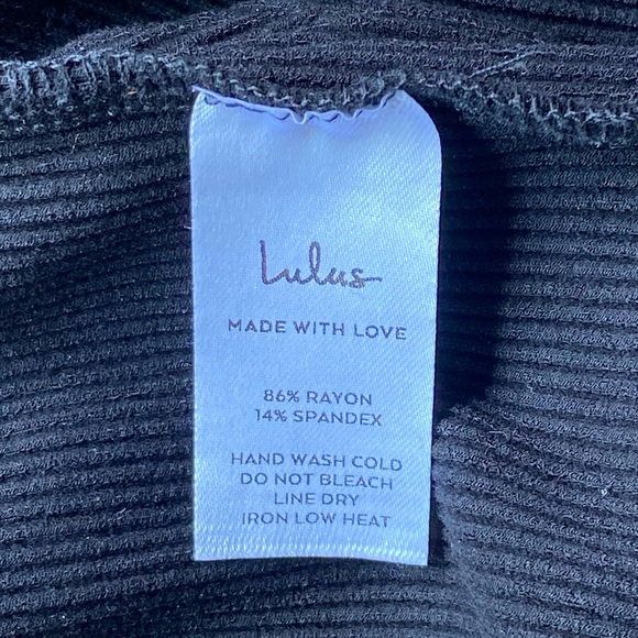 Lulu's Black Ribbed Bodycon Midi Skirt - Picture 7 of 8